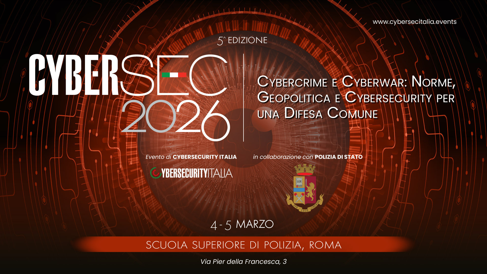 CyberSEC2026 - La Cybersicurezza è Sicurezza Nazionale